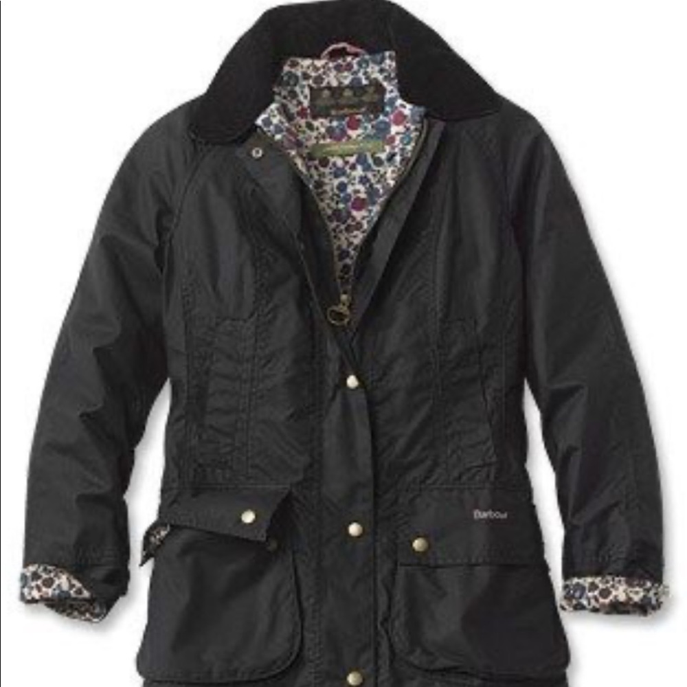 Barbour Floral Lined Beadnell Jacket